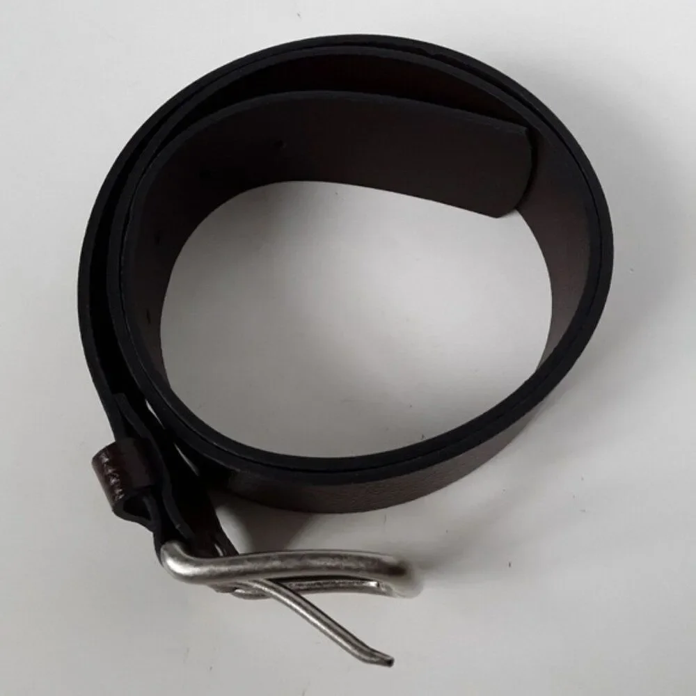 Mens Brown Leather Belt size M